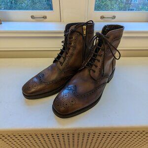Thursday Boot Wingtips with Side Zipper